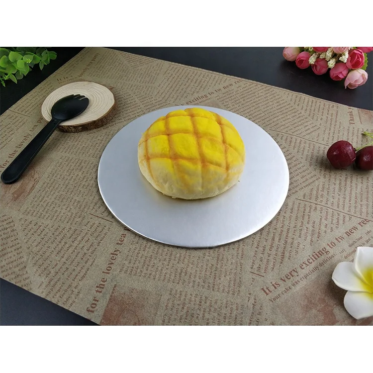 
10 Inch 12 Inch Cardboard Thick Corrugated Mini Square Round Food Paper Cakeboard Golden Silver White Cake Base Drum Cake Board 