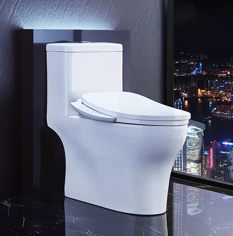 F1Q535  IKAHE Smart Toilet Seat Bidet Automatic Warm Toilet Seat Cover Intelligent