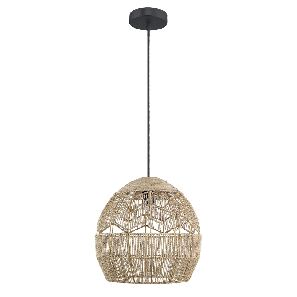 New Developing Hemp Rope Rest Room Pendant Lights Farmhouse Decor Homelighting Natrual Style