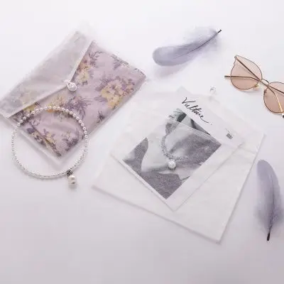 Custom Cheap white envelope pouch organza envelope pouch bag