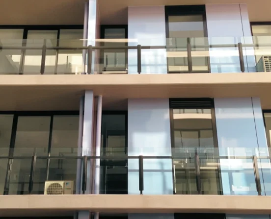 Hot Selling Good Quality Classic Design Semi frameless modern durable aluminium glass terrace railing designs