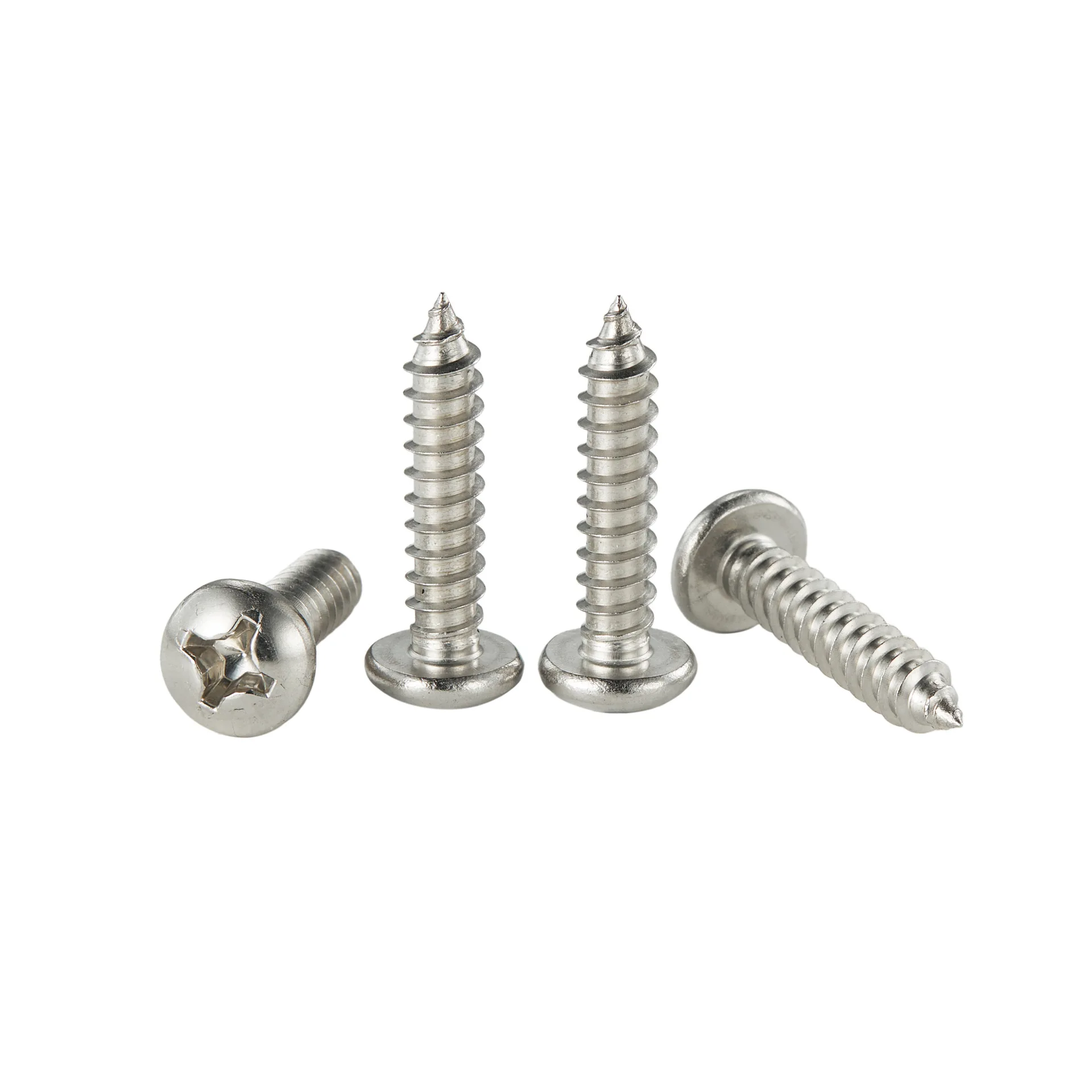 304 Stainless Steel Pan Head Self Tapping Screw Manufacturer Custom M1/M6 Self Tapping Fasteners Screws