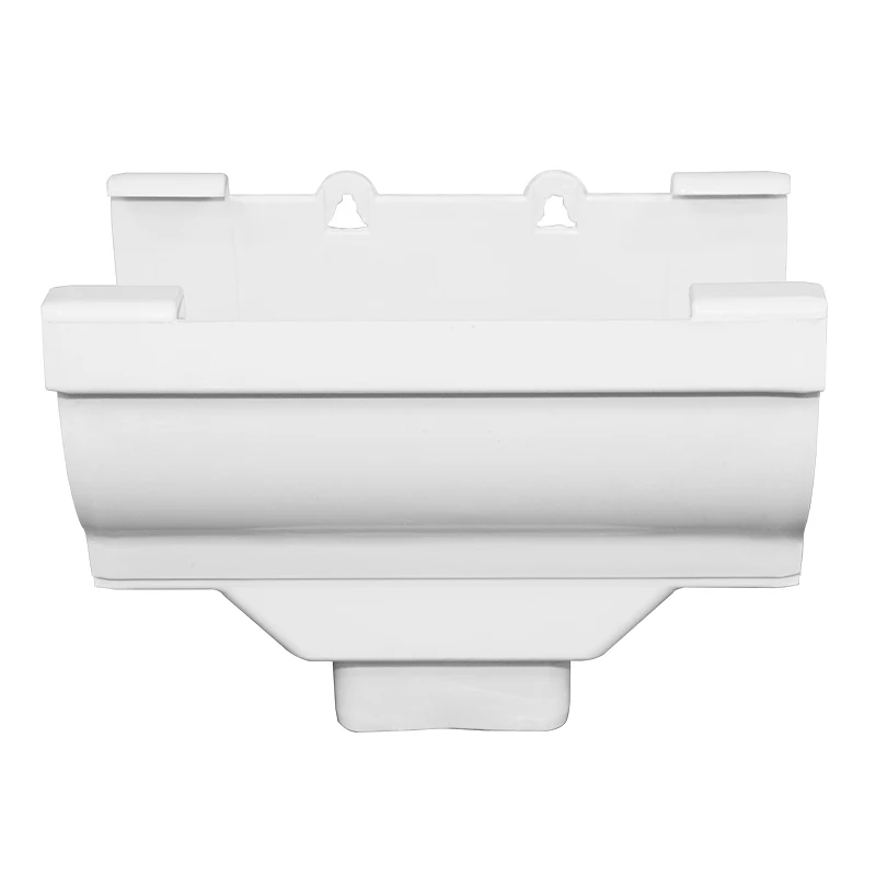 PVC drop outlet drainage system material  pvc pipe fitting drop outlet  downspout channels  vinyl gutters