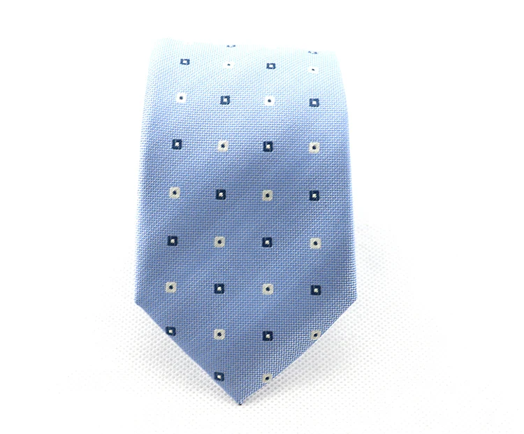 Simple Design Polyester Ties Custom Dots Pattern Men Business Neckties