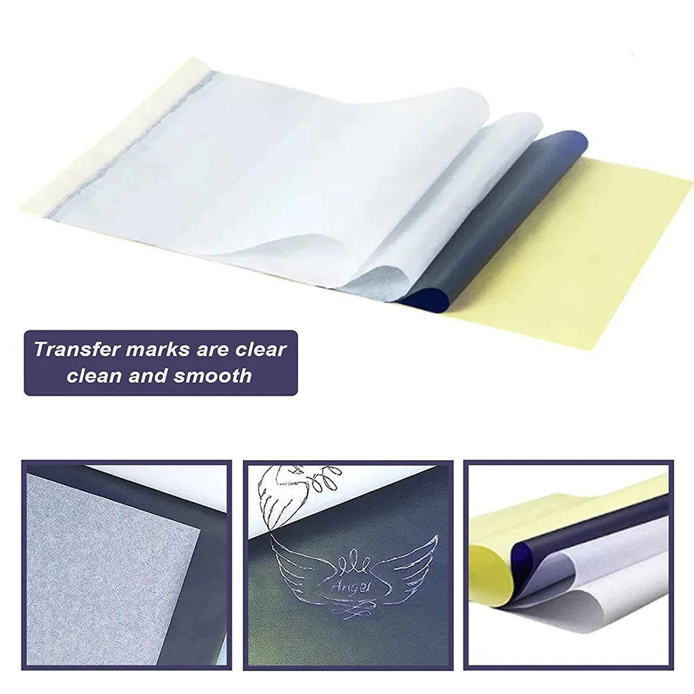 Hadiyah Factory Disposable 100 Sheets/bag DIY Tattoo Thermal Carbon Transfer Paper For Tattoo Supply