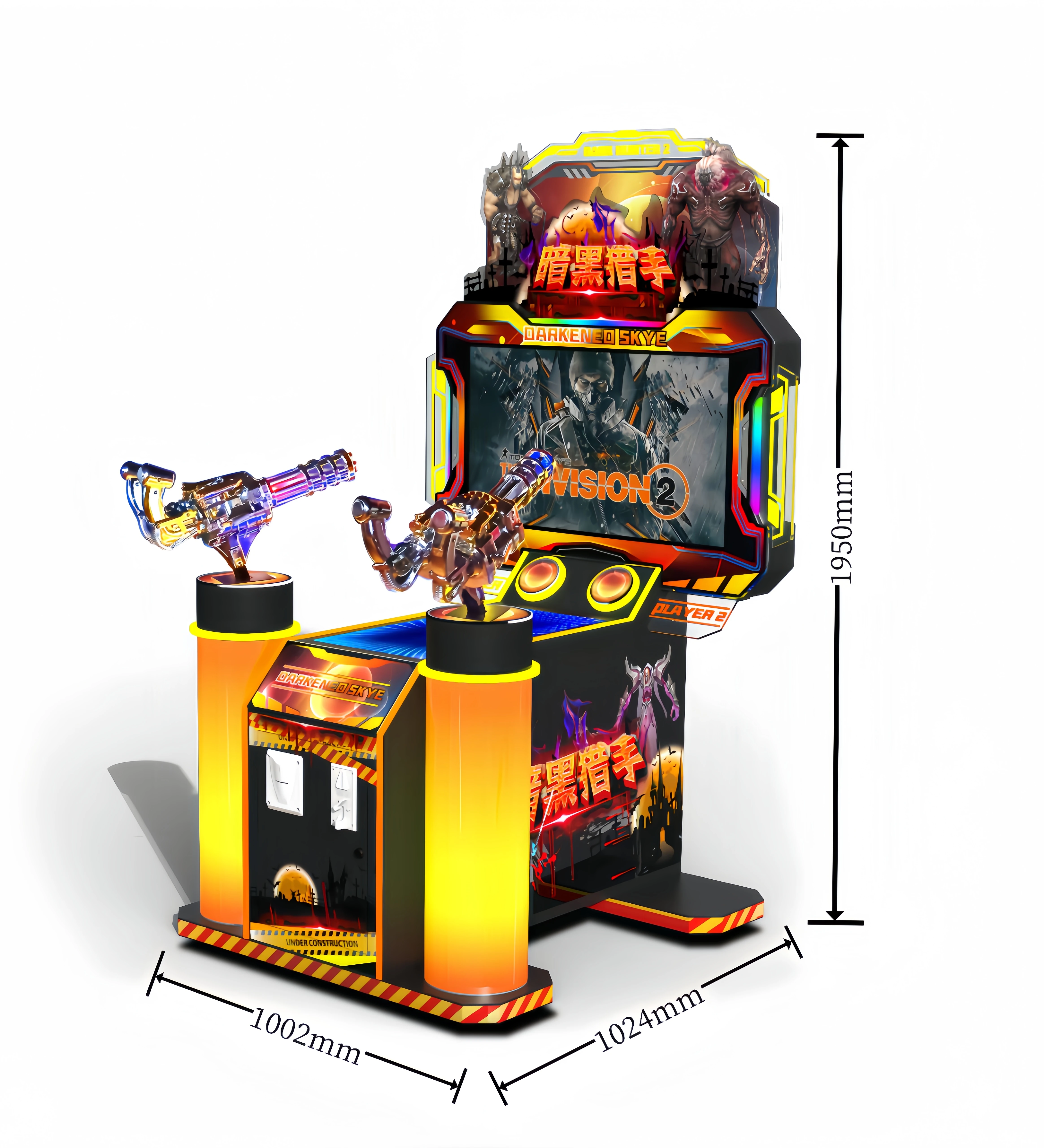 Высококачественный металлический Аркадный Игровой Автомат FunPark с гарантией на 1 год симулятор боевой стрельбы монетами английском языке