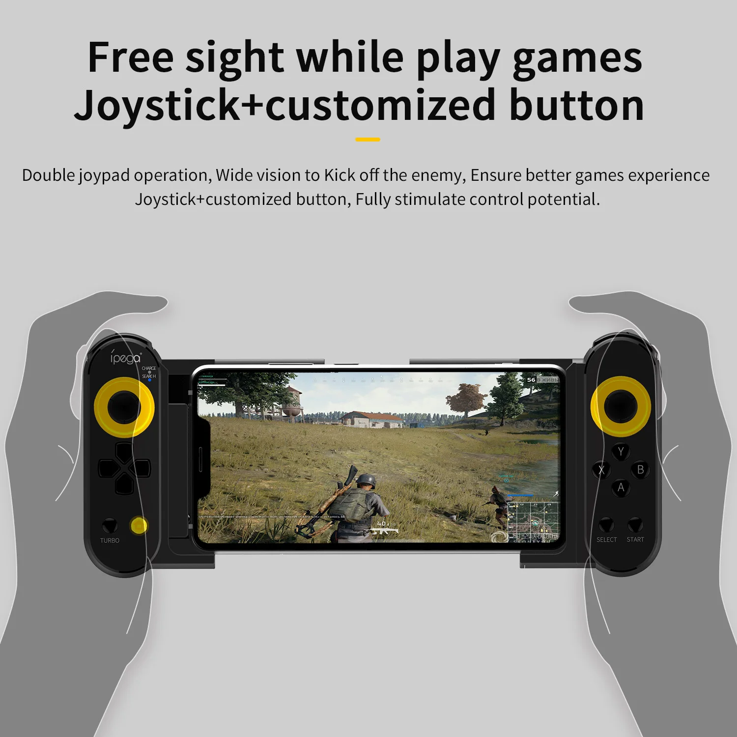 IPEGA-Extendable wireless gamepad telescopic game joystick is suitable for Nintendo Switch / Android / iOS game controllers