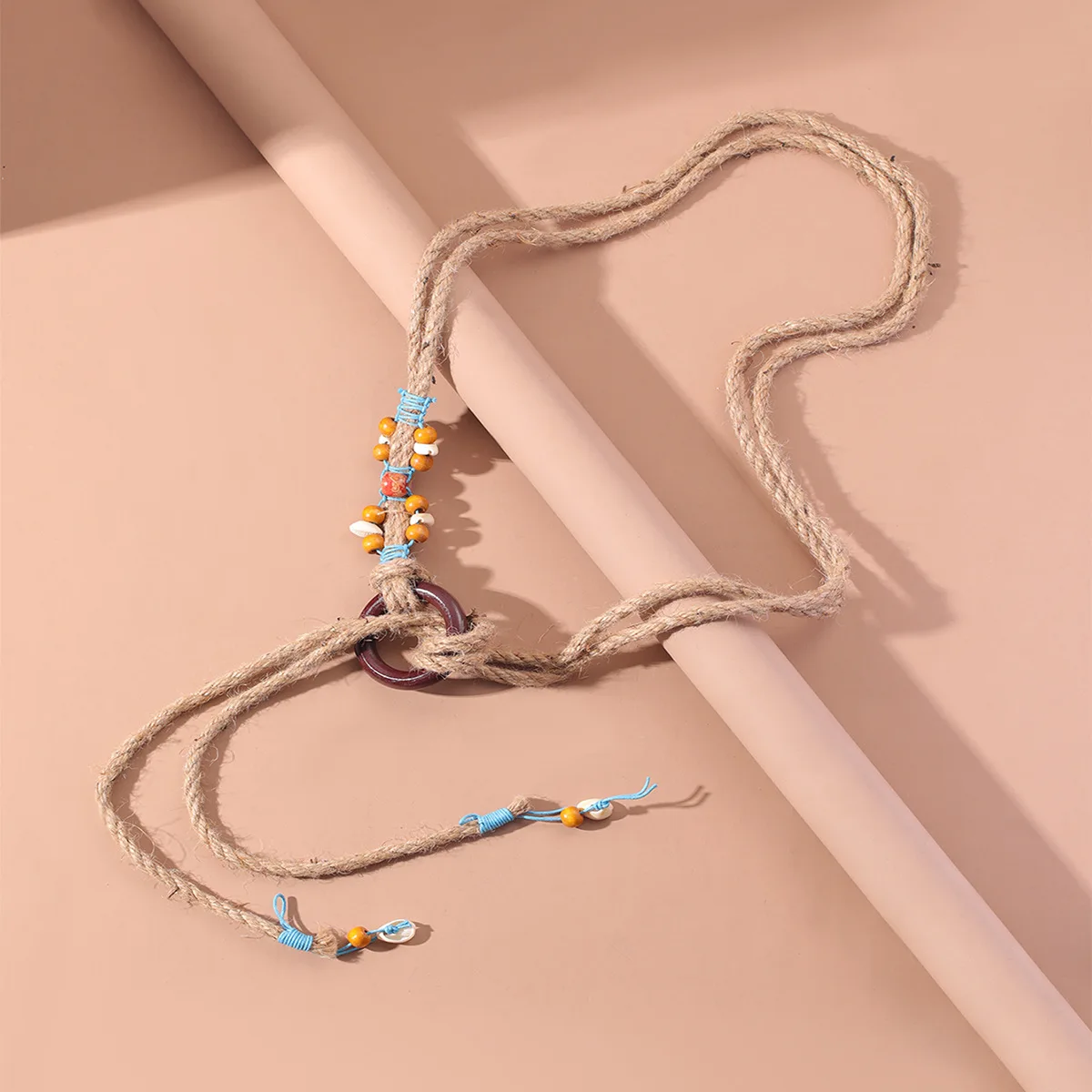 Customized Women Waist Rope Woven Hemp Rope Waist Chain Thin Waist Belt For Clothing Accessory