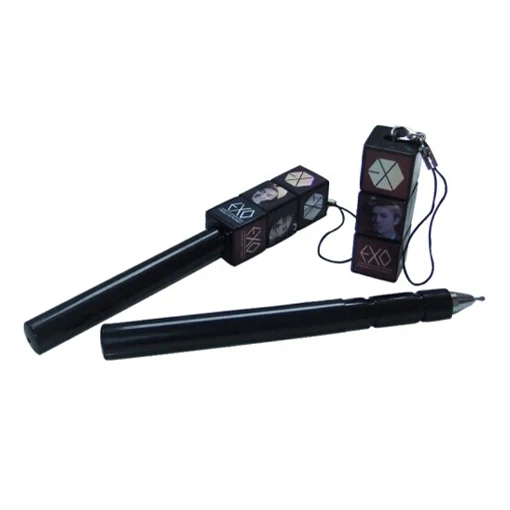 Plastic Custom Logo Magic Cube Ball Pen with Lanyard