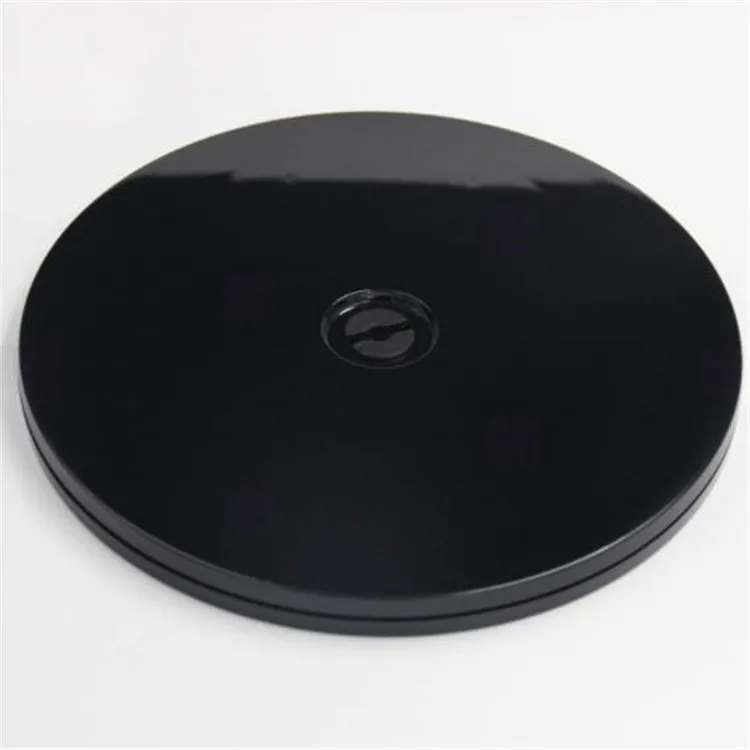 Black 8 inch Rotating turntables plastic lazy susan turntable