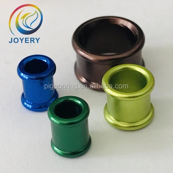 High quality double roll edge aluminium bird bands pigeon rings poultry leg bands chicken rings all size all colors