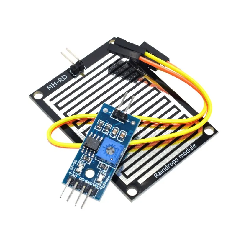 
DC 3.3V-5V Snow/Raindrops Detection Sensor Module Double sided Rain Weather Module Humidity Detection Sensor Module Detection 