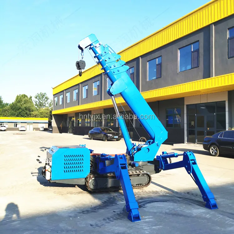 Custom Mobile Spider Crane 3 5 8 Tons Spider Mini Hydraulic Telescope Crane with CE Certificate Moving Small Crane Home Use
