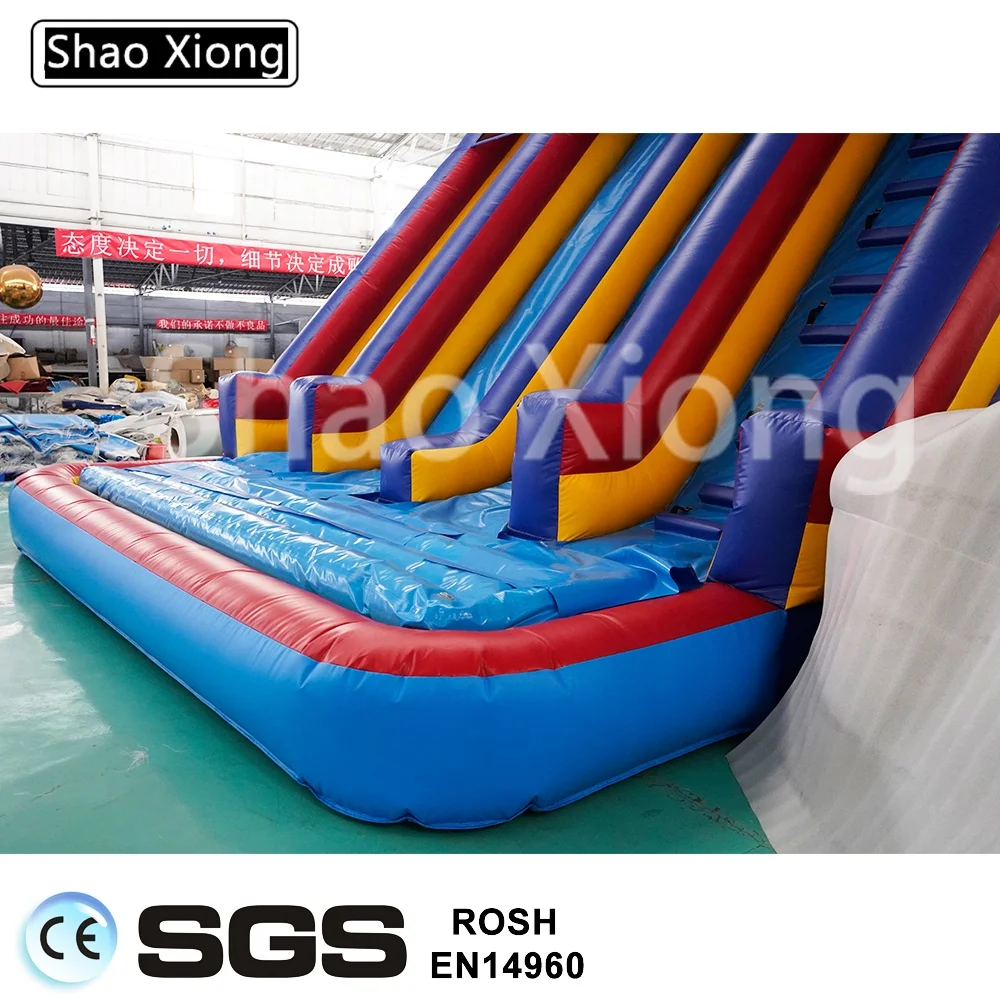 Factory Direct Sales Cheap Large Commercial  Water Slide Inflatable Water Dry Slides for Child