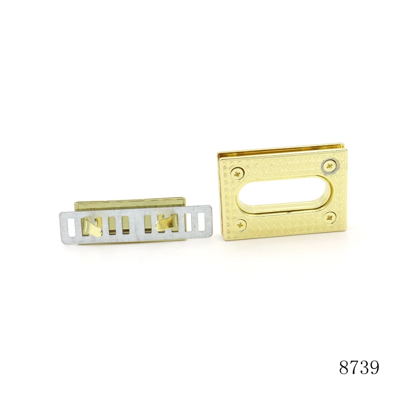 gold turn lock handbag turn lock custom brand logo engraved twist turn lock for handbags