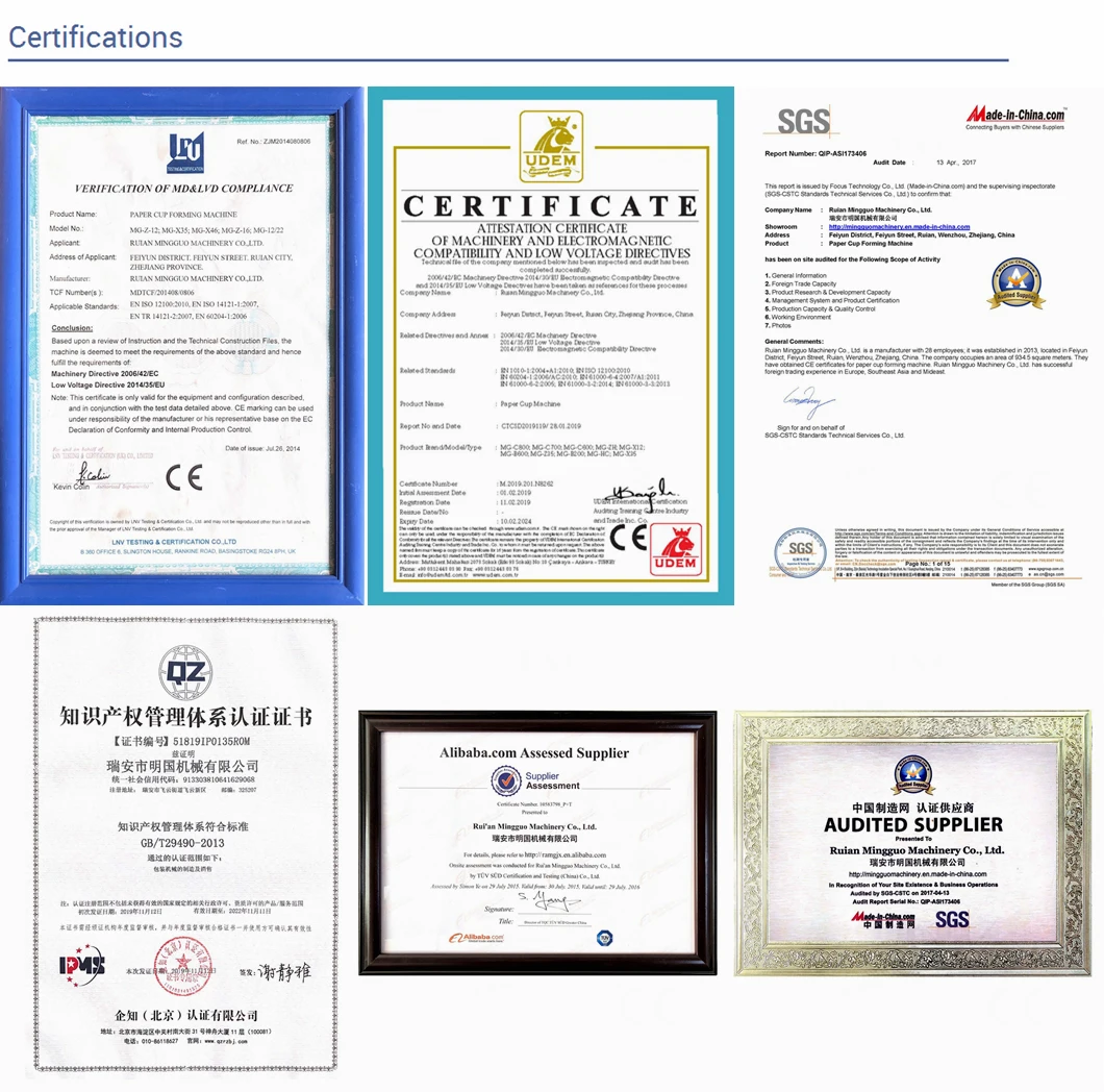 
MG-X12 biodegradable cup paper cup paper glass making machine 