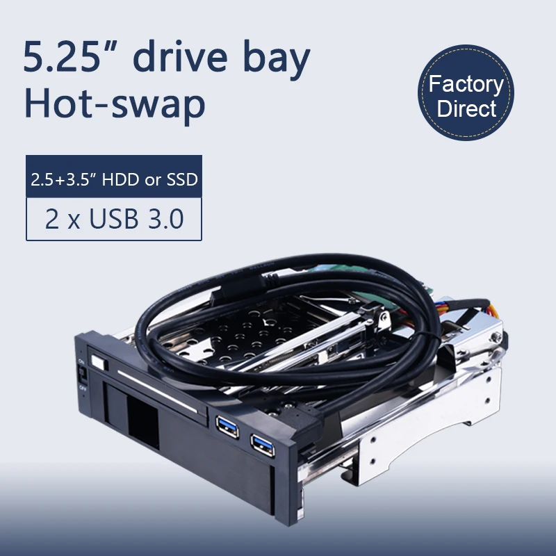 Многофункциональный 2 5 дюймов и 3 с двумя отсеками SATA корпус для горячей замены SSD без 25 мобильного телефона