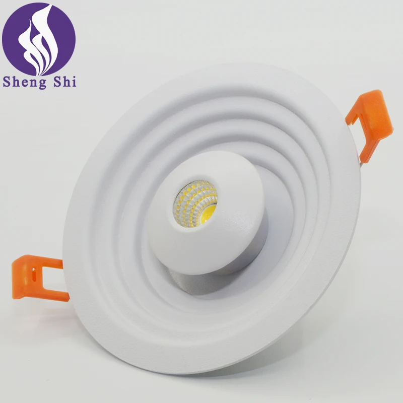 2021 best LED spotlight 15W 6inch round white COB SMD Hotel Retail Shop ceiling spot light recessed 3 in 1 spot downlight led