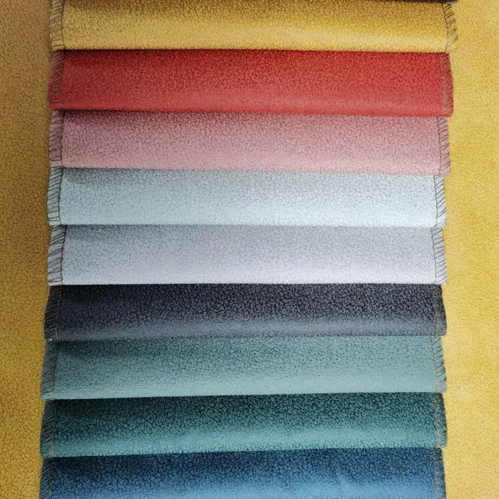 bronzed suede fabric with 100% polyester / leather wholesale knitted velvet for living room/ car