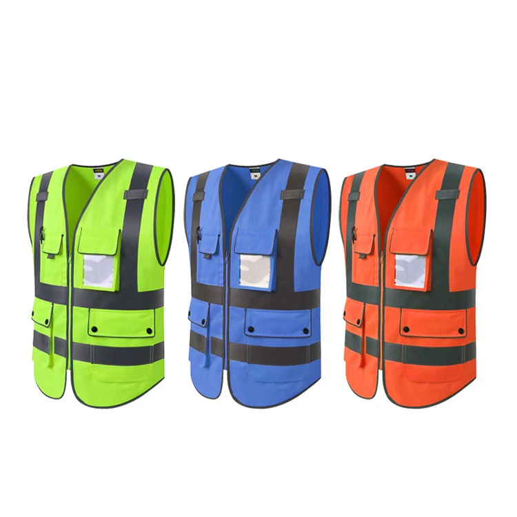 Reflective vest construction site work safety protective traffic jackets greening fluorescent clothing jacket