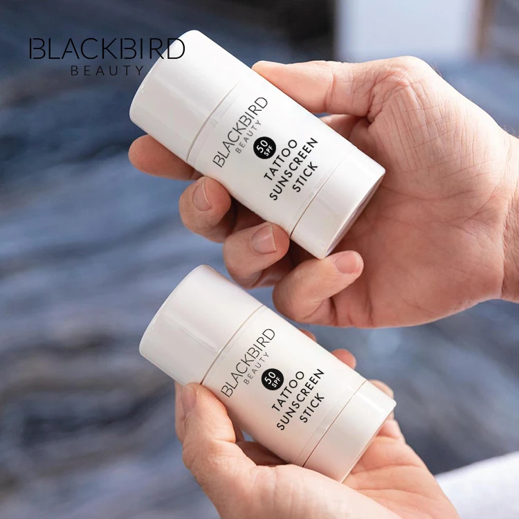 Private Label Sunblock Stick Tattoo Sunscreen OEM/ODM Tattoo Aftercare Prevent INK From Fading Tattoo Stick Sunscreen SPF50