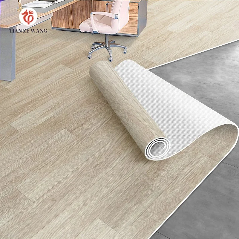 Vinyl Flooring Wholesale Deep Flooring Luxury indoor European Villa Simple Color China 100% Waterproof PVC Indoor