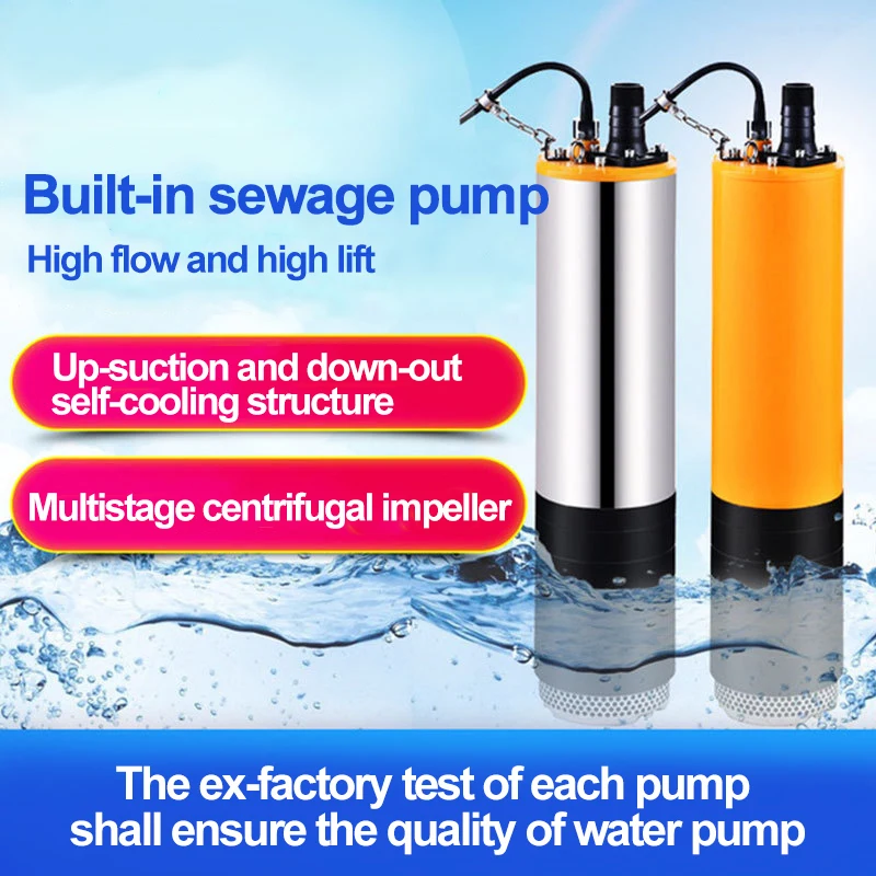 High Head Large Flow Slurry Discharge Stainless Steal Sewage Submersible Water Pump For Irrigation