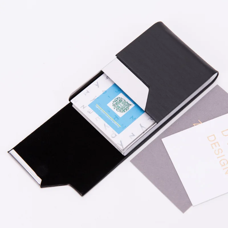 Factory Price  Fashion Cardholder PU Leather Business Id Name Credit Card Holder