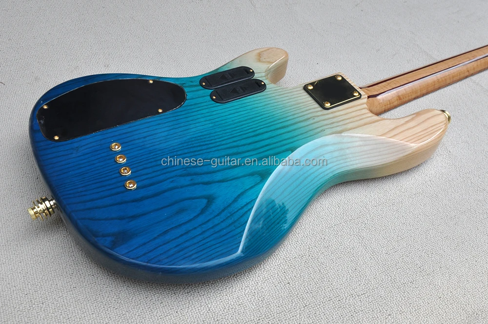 Flyoung 4 strings electric Bass Guitar Roasted Maple Neck Bird eye maple fretboard active bass Wilkinson pickups