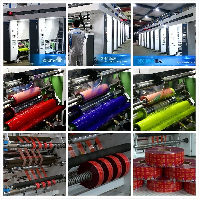 Hot Selling 8 Color Label Printing Machine Rotogravure Printing Machine
