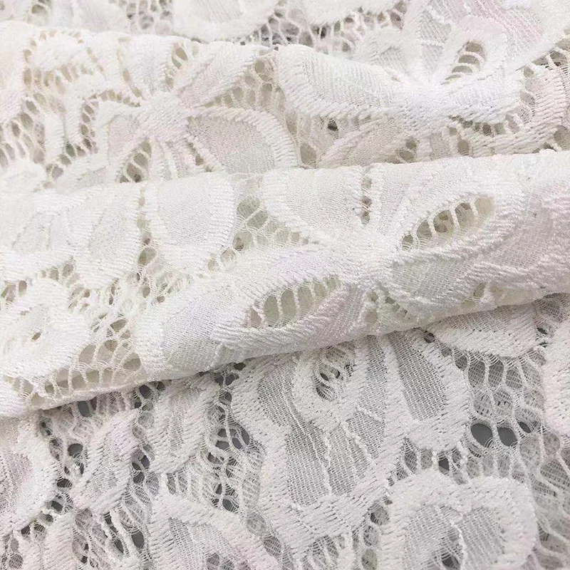 Custom Nylon Cotton Embroidery Guipure Lace Fabric For Decoration