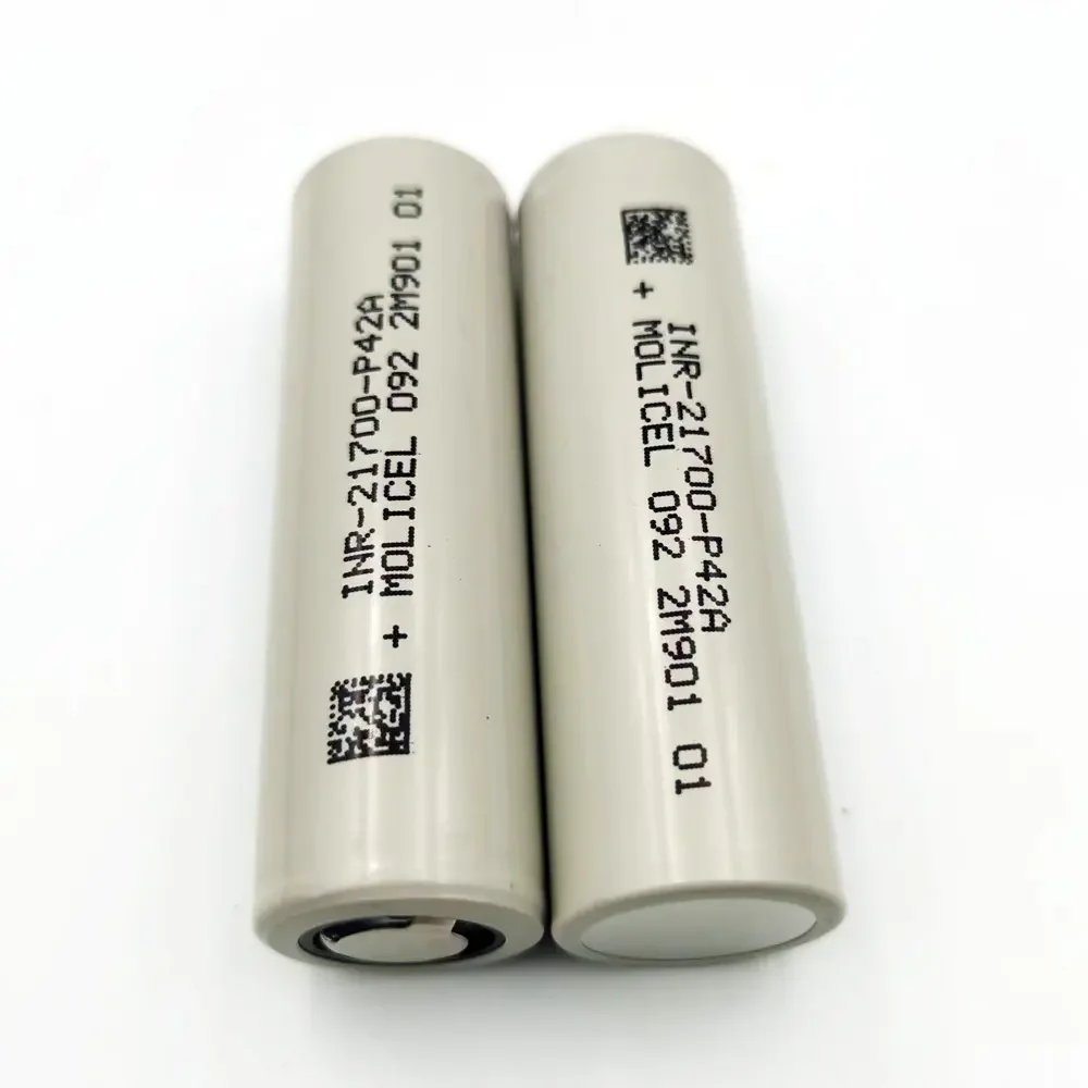 Grade A MOLICEL P42A 3.6V 4200mAh 21700 Rechargeable 45A Battery With Good price INR21700 P42A