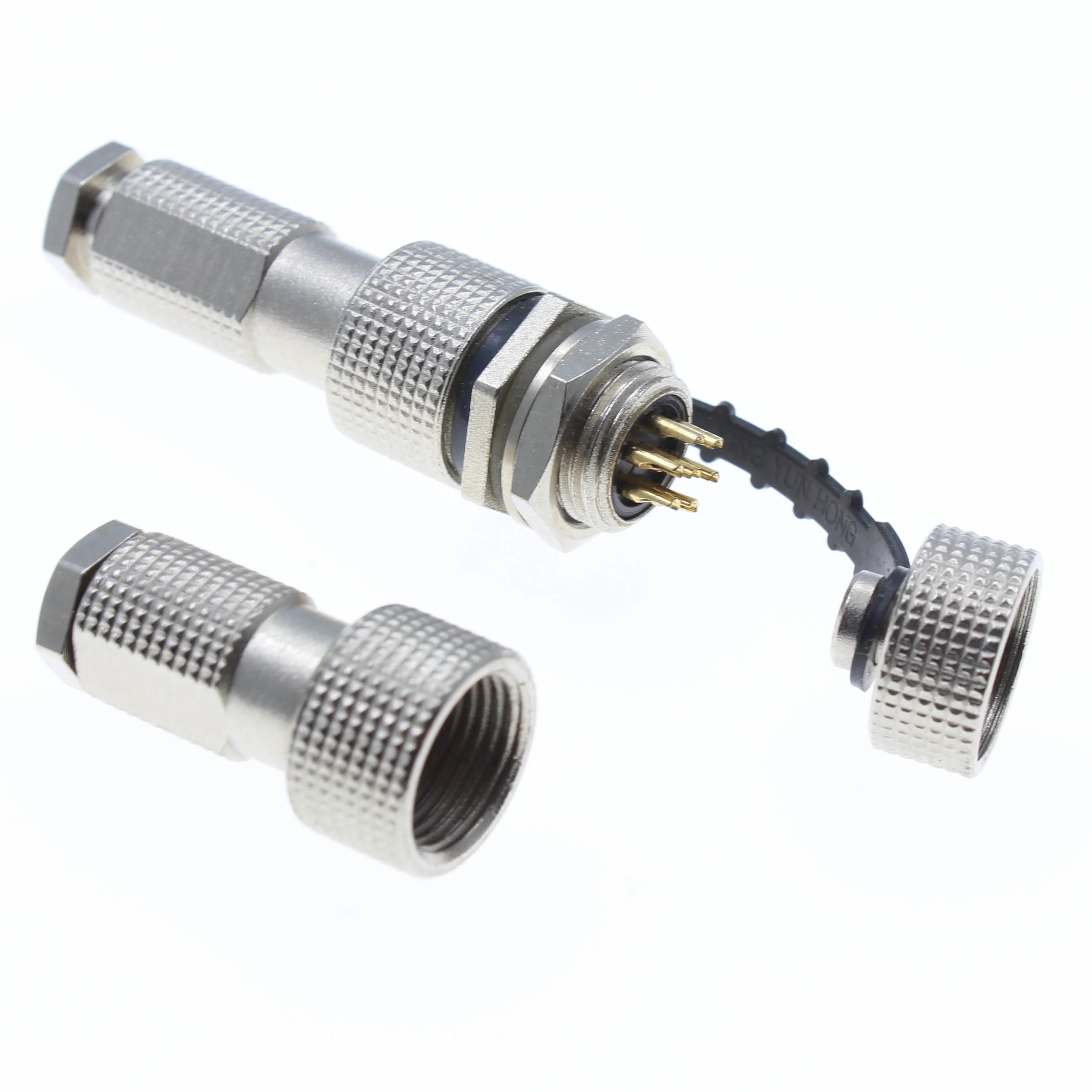 
IP67 Waterproof circular connectors threaded Connector for 2pin-7pin 12G series 