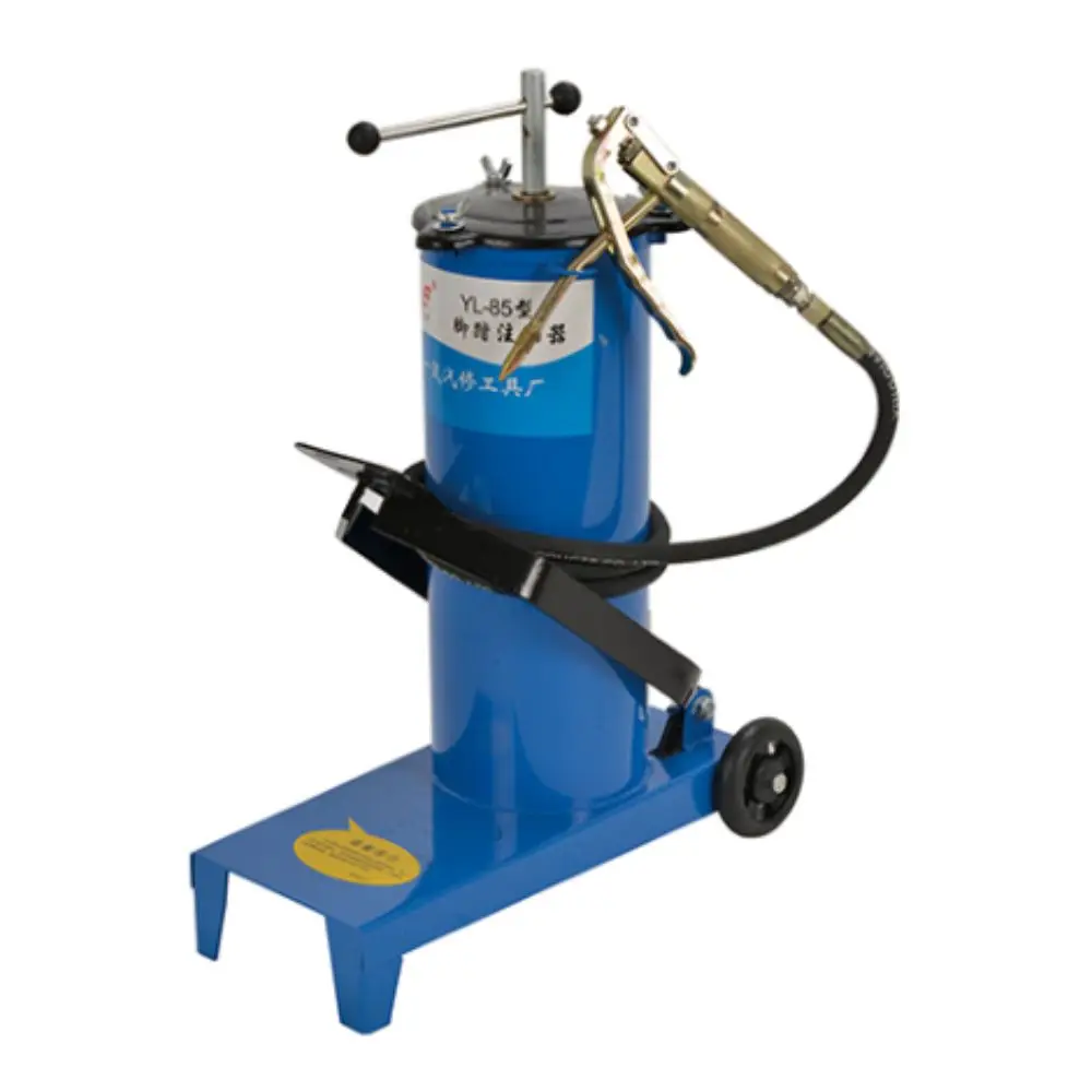 WZAUTO Foot-operated High Pressure Equipment Portable Foot Grease Pump Lubrication Bucket 8l Pedal Grease Injector