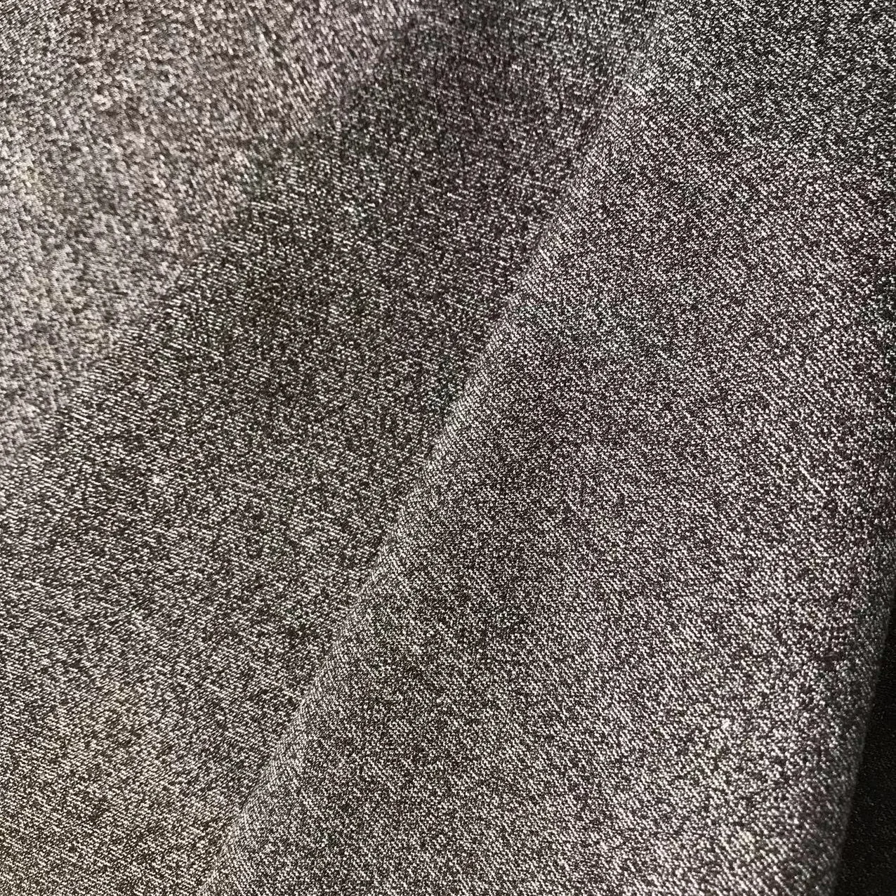 Cationic melange single jersey knit 4 way polyester elastane fabric for sportswear