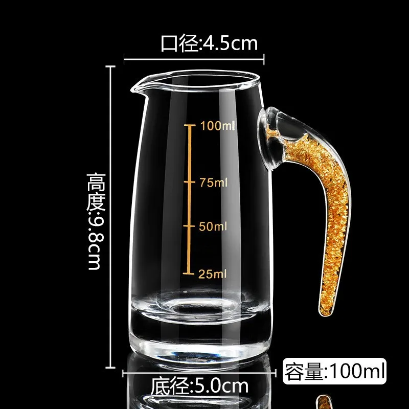 100ml Gold Leaves Spirits Dispenser Shot Glass Dispenser