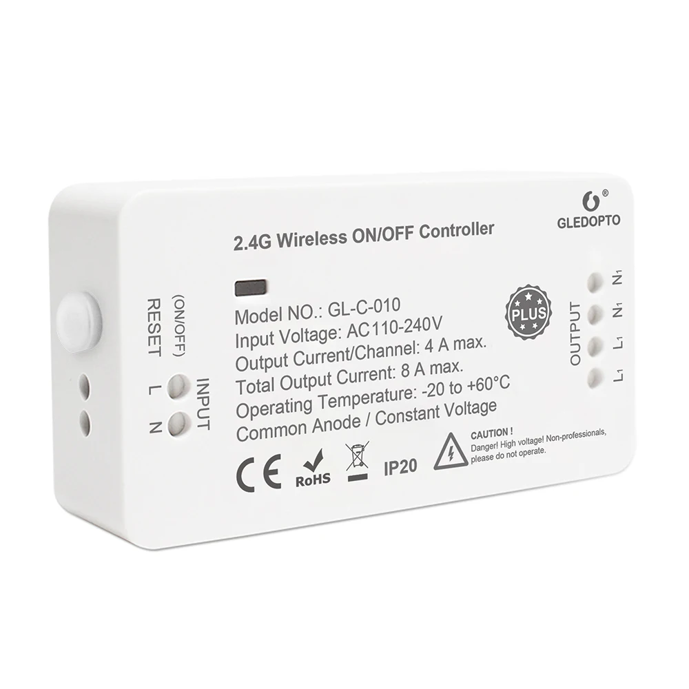 G светодиодный OPTO GL-C-010 Смарт вкл/выкл пульт дистанционного управления светодиойдный Шарообразная Wi-Fi диммер контроллер совместим со светодиодной подсветкой/ТВ/Радио