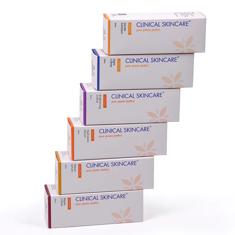 Custom Logo White card Cardboard Thickened Rigid Art Cosmetic Board Gift Packaging Color Card boxes for Skin Care Serum Packing