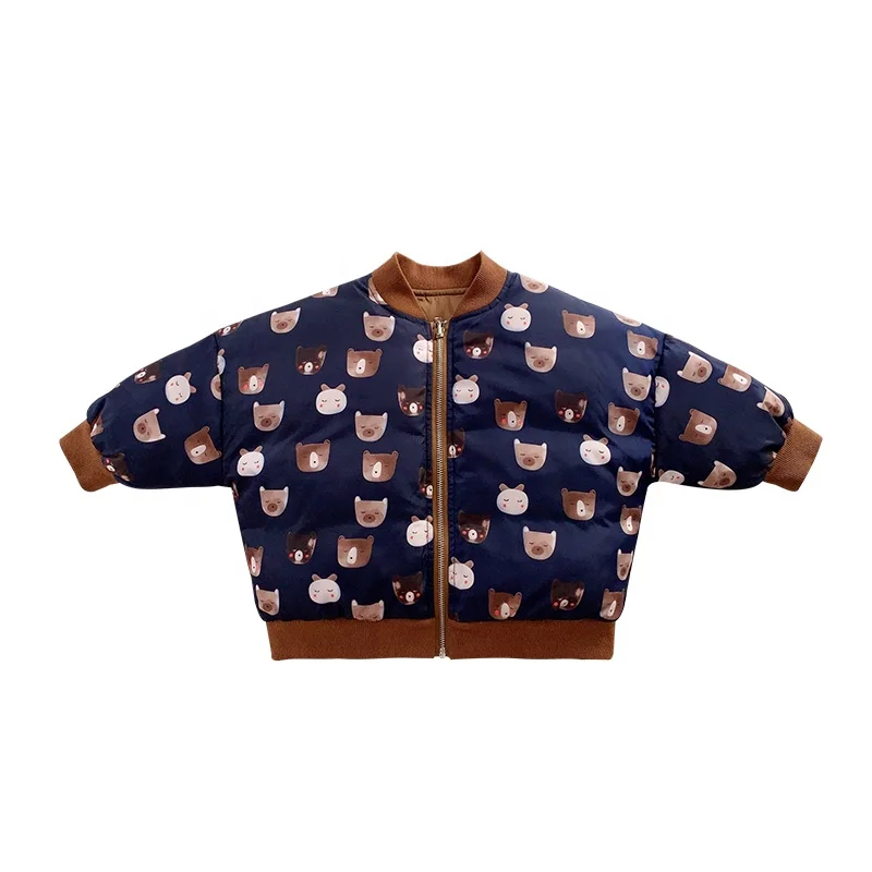 
6142/High quality warm winter fashion kids winter clothes coat cute animal thciken cotton jacket 