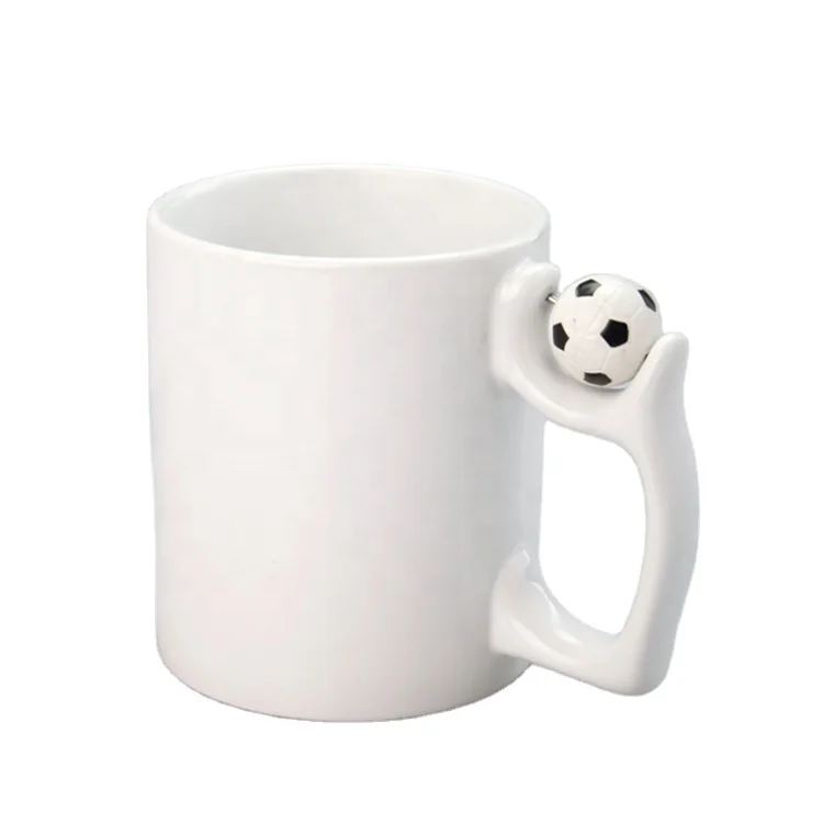Wholesale Sublimation football mug white blanks sublimation mug supplier 11oz white