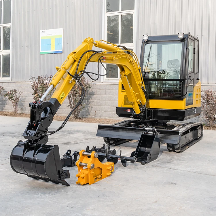 Free shipping Door to door smallest 0.8t mini garden excavator machine with attachments 3.5 t hydraulic pelle a small excavator