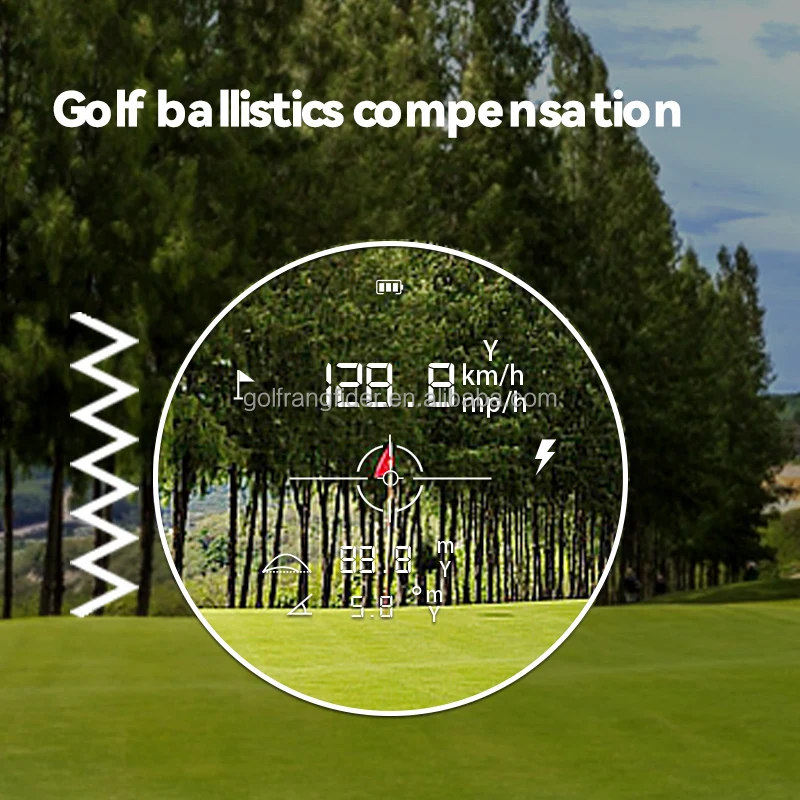 650Yd Golf Rangefinder 6X Optical Magnification, Laser Range Finders With Slope Compensation, Flag Lock, Magnet