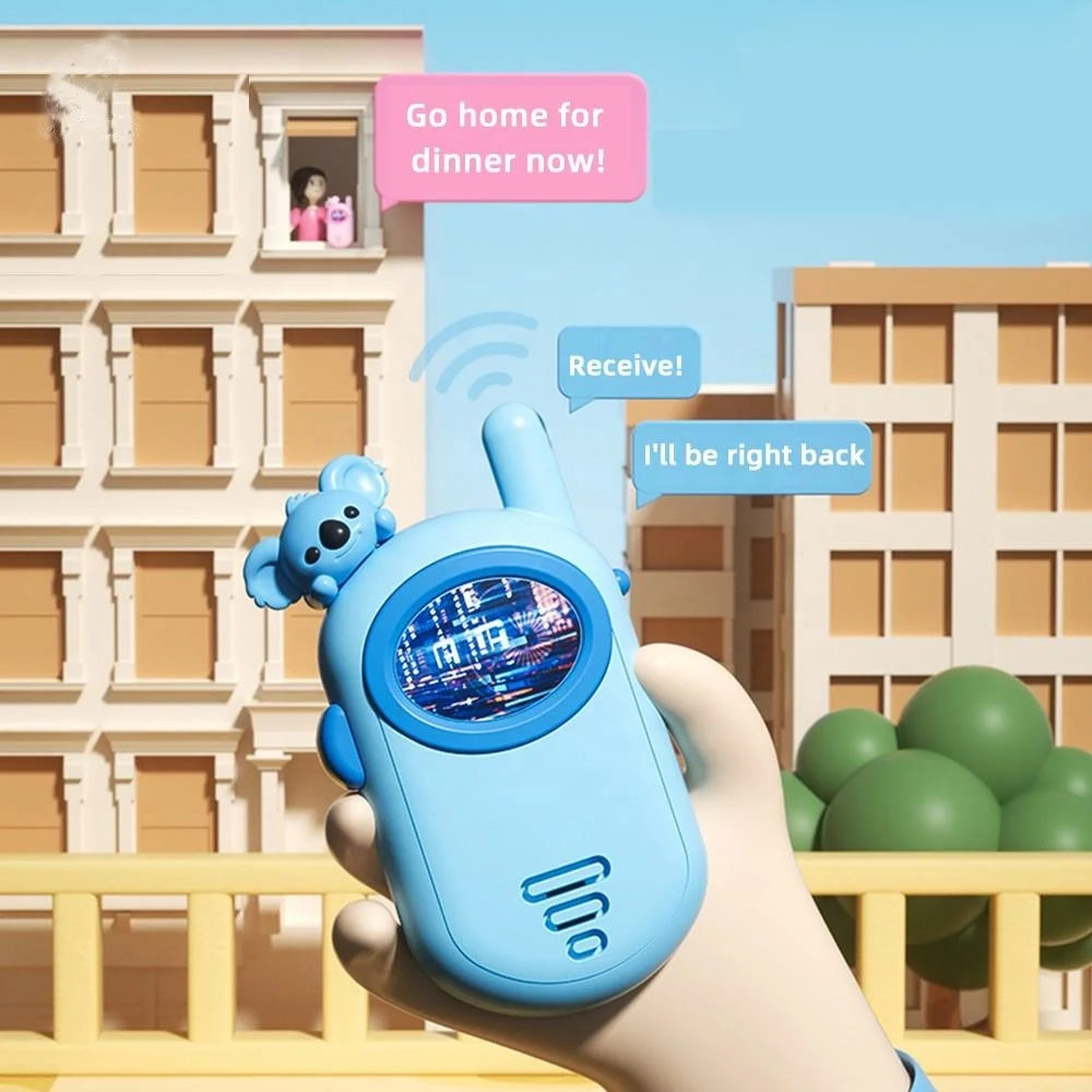 kid phone walkie talkie toy multifunction early educational one click call cartoon walkie-talkie toy