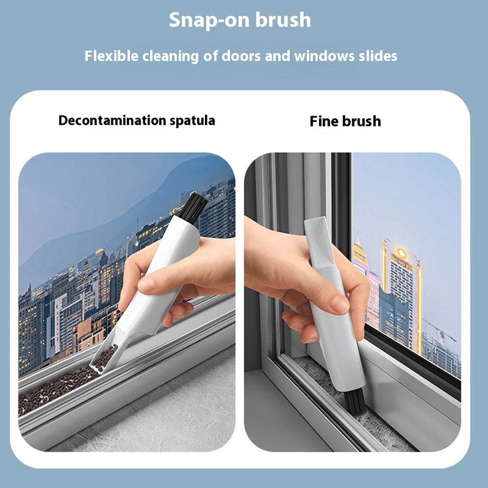 Multifunctional Windows Wiper With Spray 360 Degree Cleaning Window Cleaner Glass Cleaning Wiper Mop Brush For Double-sided Wipe
