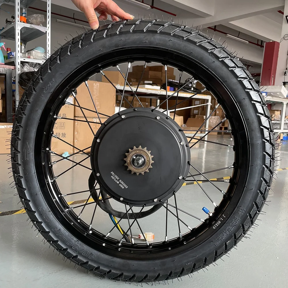 MTX39 Wheel high power QS motor V3 72V 8000w 40H Electric motorcycle Hub Motor Conversion Kit QS V3 273 Motor 8KW 150mm 1S gear