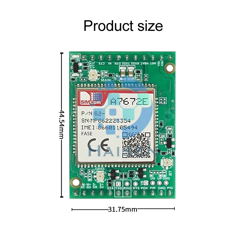 HAISEN SIMCOM A7672E-FASE  Core Board A7672E-FASE  Development Board LTE CAT1+4G+2G+BT+GNSS+Voice A7672