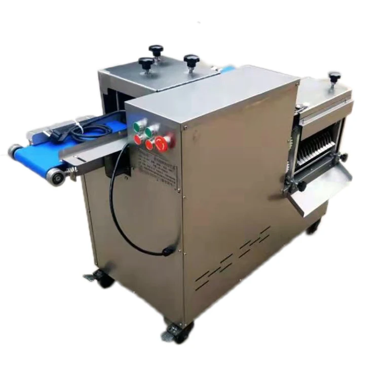 Automatic fresh meat slicer slicing slitting machine fresh meat diced cutting machine