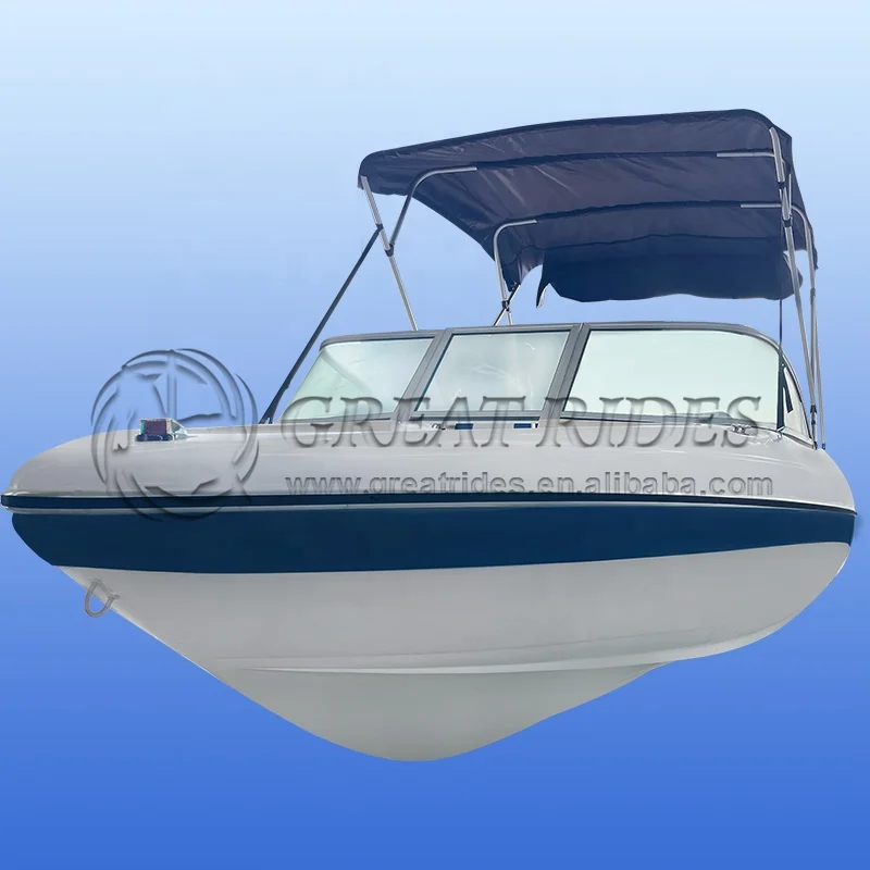 Surprise Price Open Luxury Yacht Lifestyle Fiberglass Fishing Boat 19ft/5.68m Racing Boat For Sale