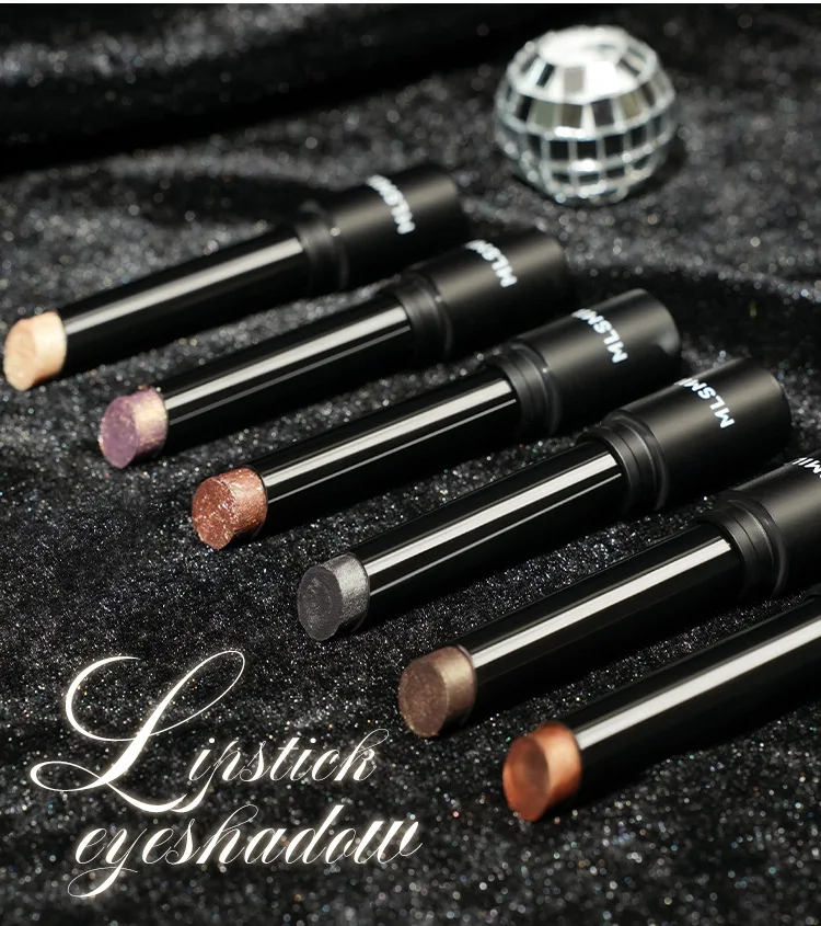 MLSMILE Wholesale Color Makeup Waterproof and Colorless Pearl Multi purpose eye shadow Lying Silkworm Pen Lipstick