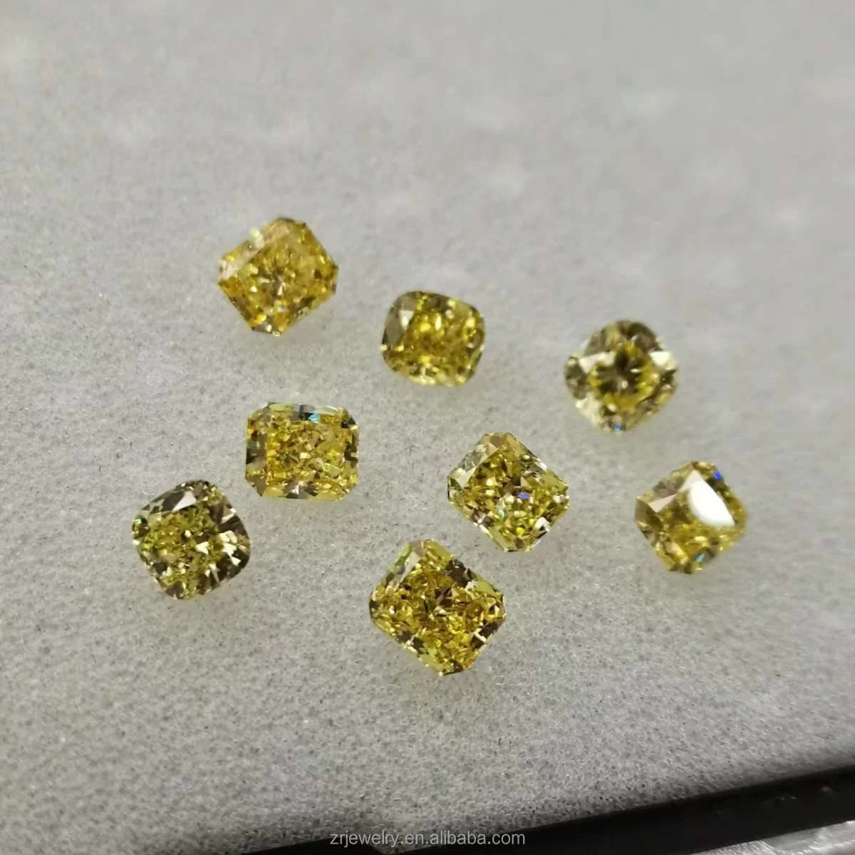Wholesale Diamond Lab Grown Round Shape Synthetic Bulk Stone Carat Yellow HPHT 3EX Loose Lab Grown Diamond